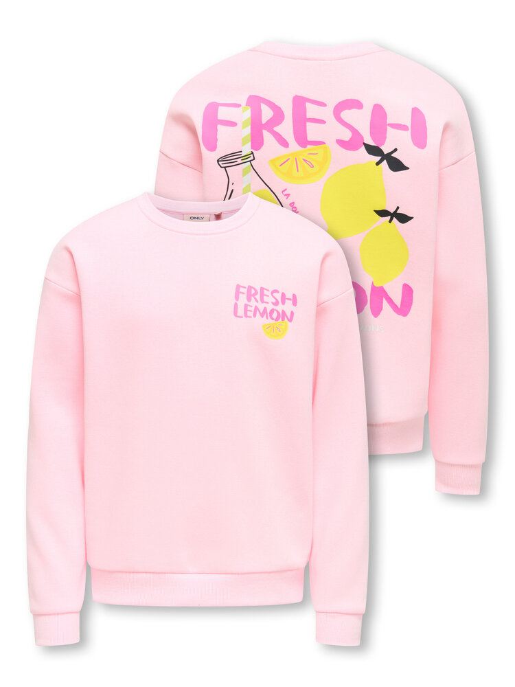 Only KOGCANASTA LS LOOSE PRINTED - Barely Pink