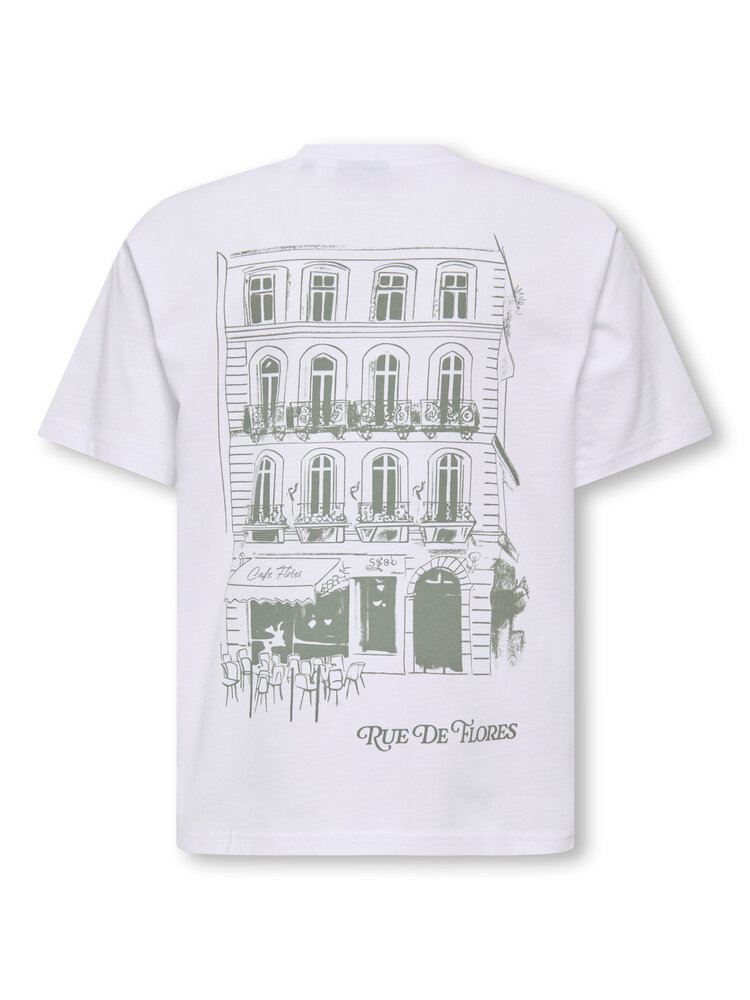 Only & Sons OSJSUPERIOR RLX SS TEE - Bright White