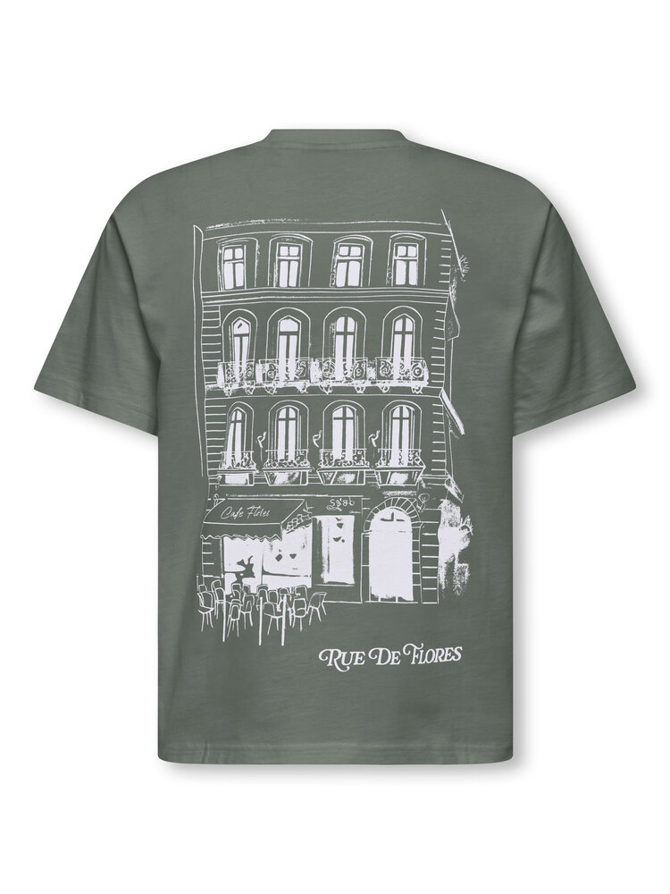 Only & Sons OSJSUPERIOR RLX SS TEE - Agave Green