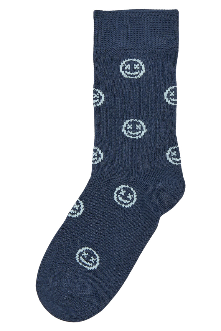 Minipop Mark Bamboo Sock - Navy Blue