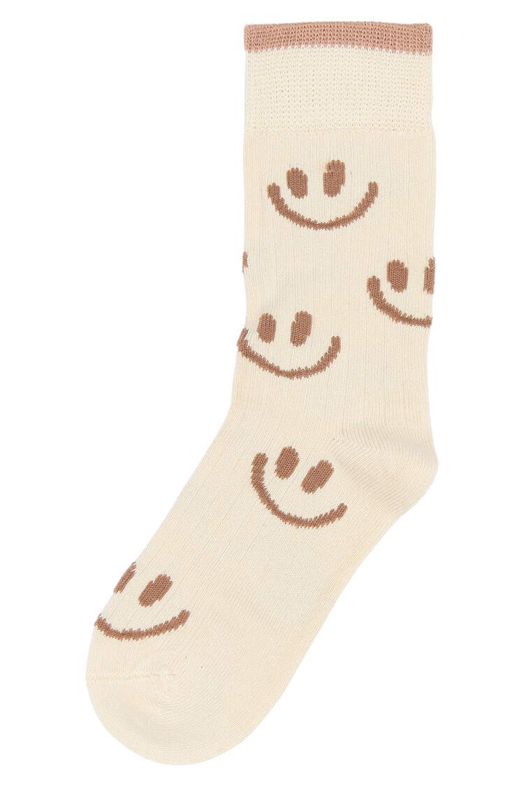 Minipop Morry Bamboo Sock - Cloud dancer