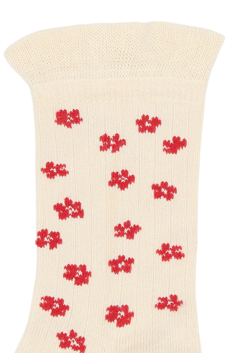 Minipop Myra Bamboo Sock- Cloud dancer