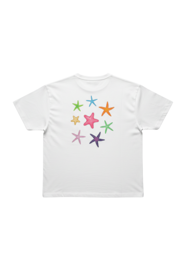 Salty Stitch Salty Seastar tee - Off white