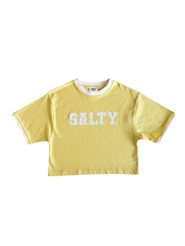 Salty Stitch Salty cropped tee - Yellow
