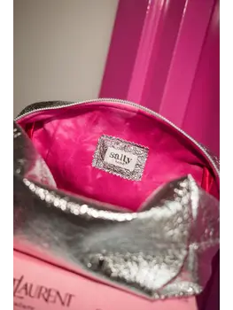 Salty Stitch Washbag small - Silver