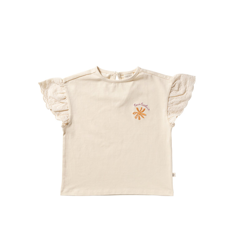 Your Wishes Broderie | Wide shirt - White Swan