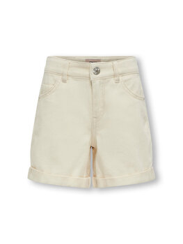 Only KOGVEGA REG MOM SHORTS DNM - Ecru