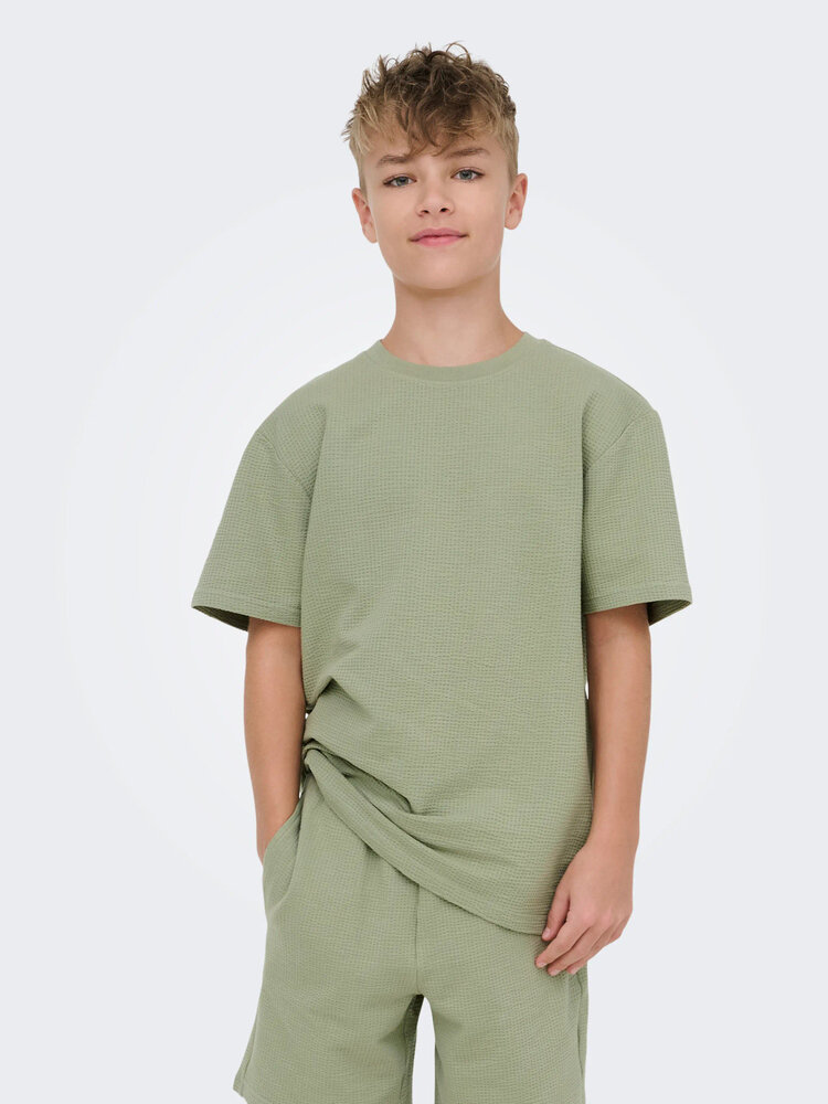 Only & Sons OSJKIAN LIFE RLX SS STRP TEE- Seagrass