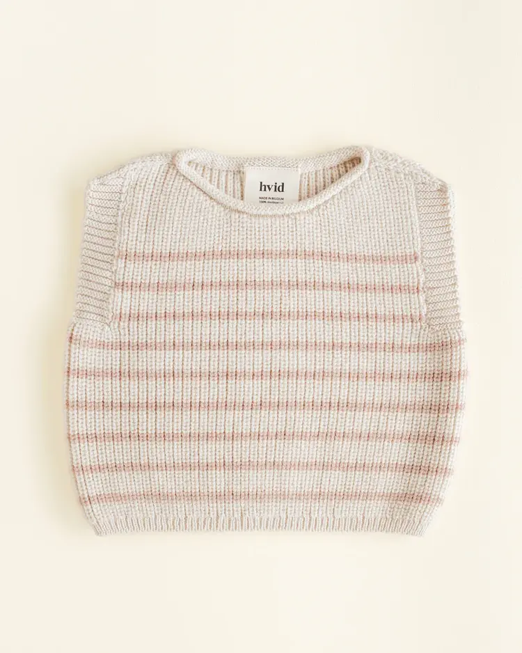 Hvid Hvid- Vest Harvey - Stripe Cream Apricot