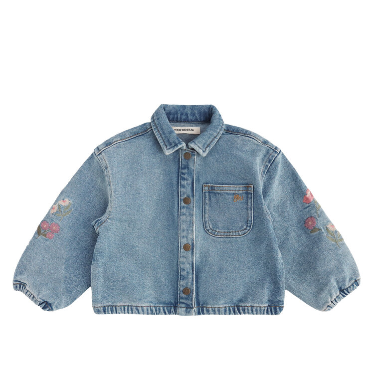 Your Wishes Stretch Denim | Embroidery Jacket