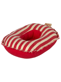 Maileg 11-1403-01 Rubber boat, Small mouse - Red  stripe