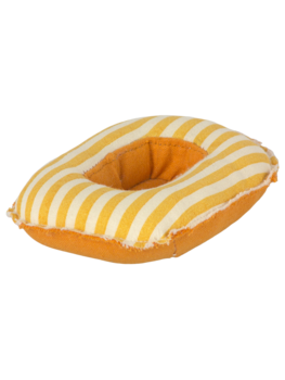 Maileg 11-1403-00 Rubber boat, Small mouse - Yellow  stripe