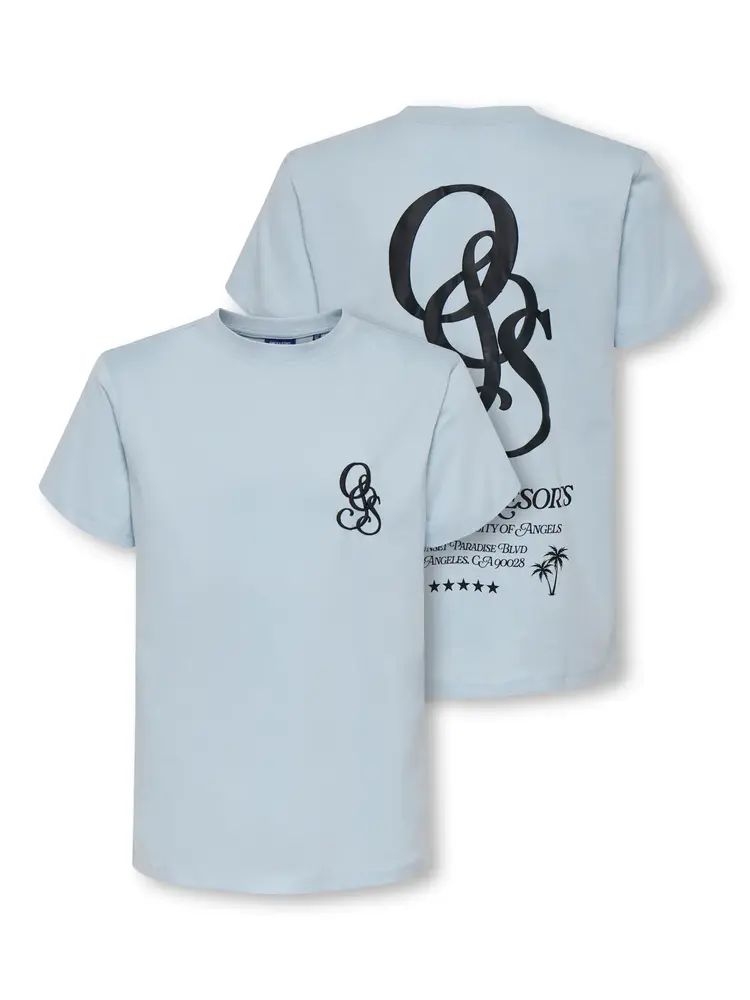 Only & Sons OSJCLEVE REG SS TEE JRS -Skyway