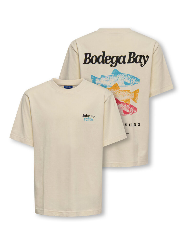 Only & Sons OSJFISHY LIFE RLX SS TEE - Antique White