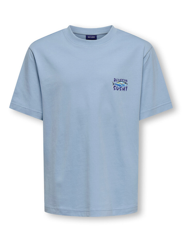 Only & Sons OSJFISHY LIFE RLX SS TEE - Powder Blue