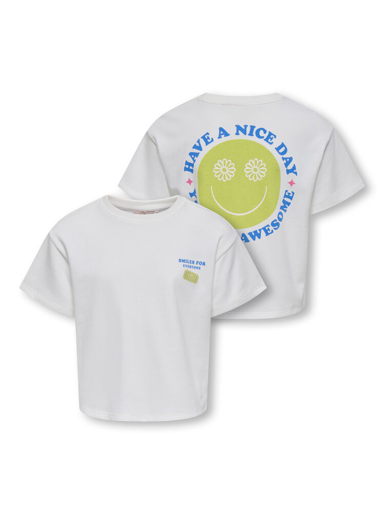 Only KOGJOY LIFE SS PRINTED - Cloud Dancer