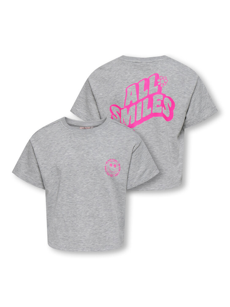 Only KOGJOY LIFE SS PRINTED - Light Grey