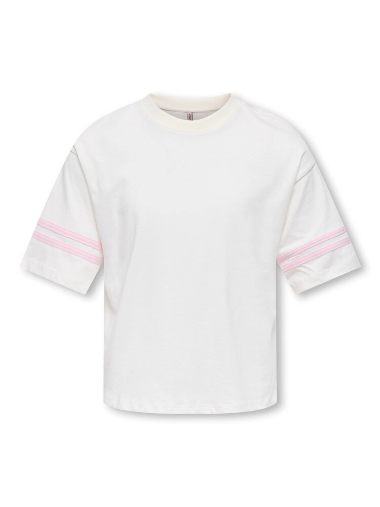 Only KOGMANLO SS LOOSE PRINT TEE - Cloud Dancer