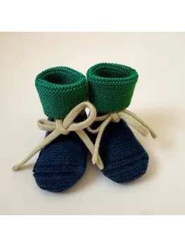 Hvid Hvid - Booties Blue/Grass