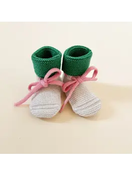 Hvid Hvid - Booties Cream/Grass