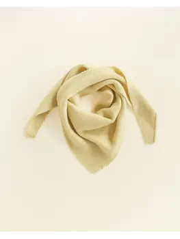 Hvid Triangle scarf Josephina - Light Yellow