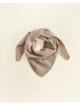 Hvid Triangle scarf Josephina - Sand