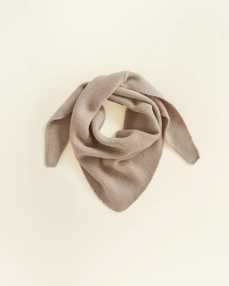 Hvid Triangle scarf Josephina - Sand