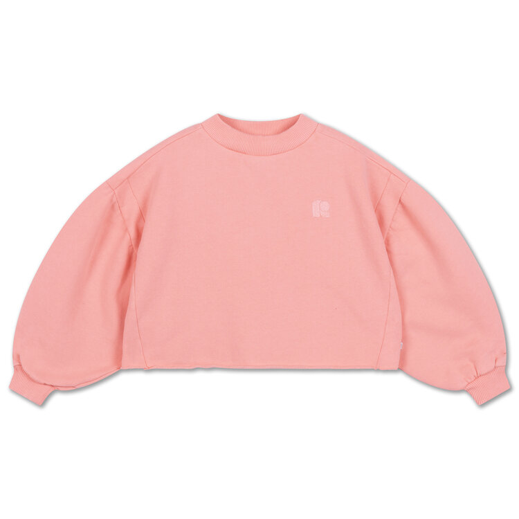 Repose AMS Crop Heart Sweater - Flamingo