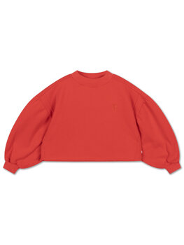 Repose AMS Crop Heart Sweater - Red