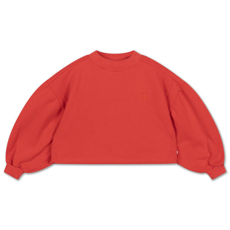 Repose AMS Crop Heart Sweater - Red