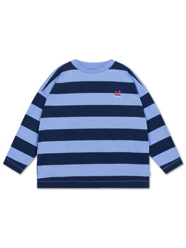 Repose AMS Wide Cut Long Tee - Block/Stripe
