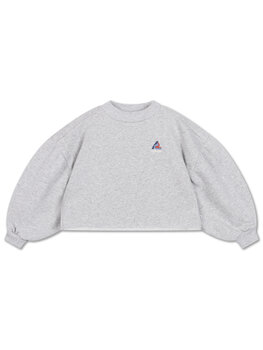Repose AMS Crop Heart Sweater - Grey
