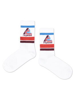 Repose AMS Sporty Socks - Logo/White