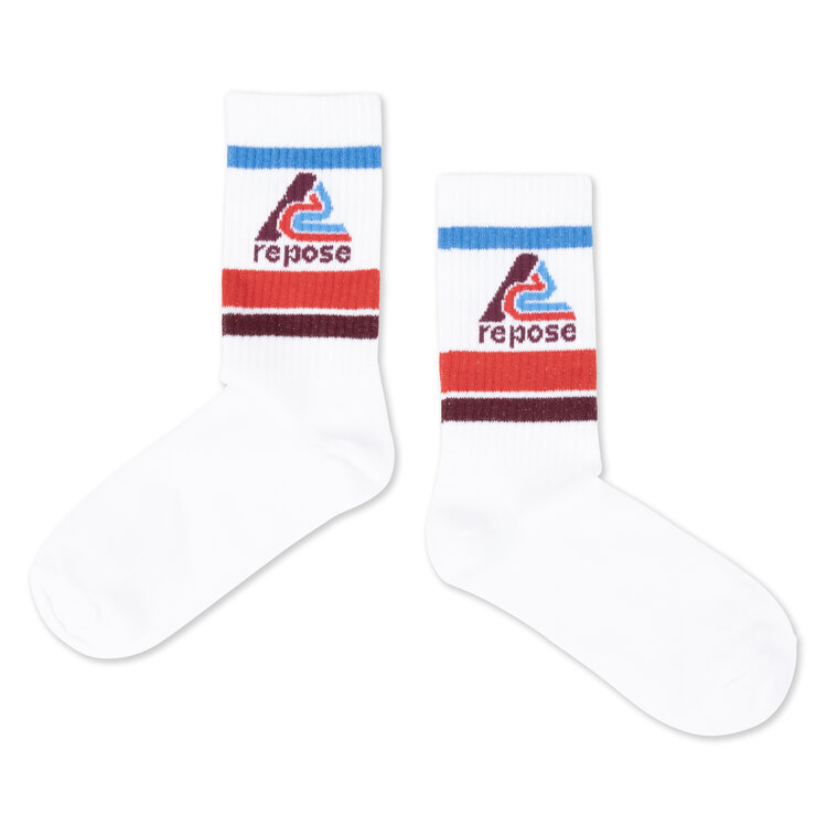 Repose AMS Sporty Socks - Logo/White