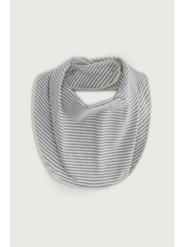 Gray Label Baby Bib - Stone Gray-Cream