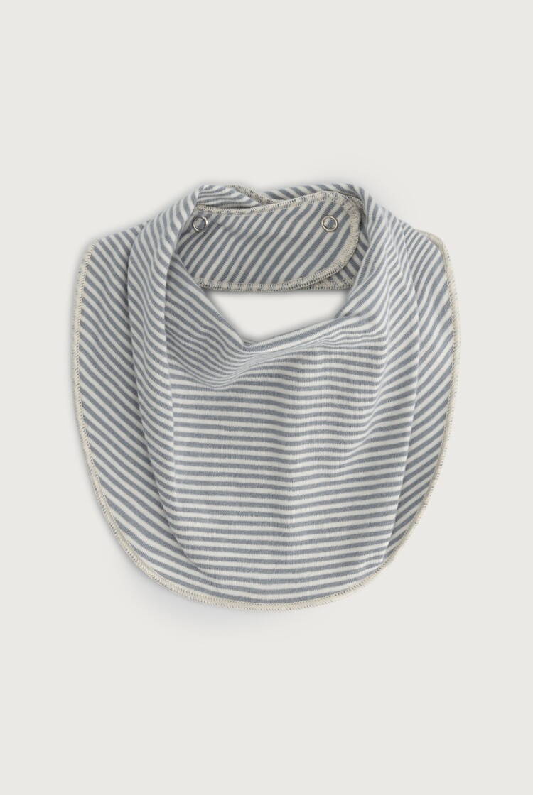 Gray Label Baby Bib - Stone Gray-Cream