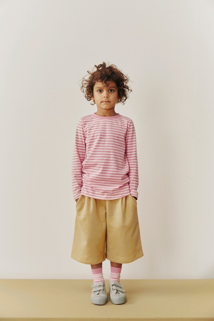 Gray Label L/S Tee GOTS | Bubblegum/Cream