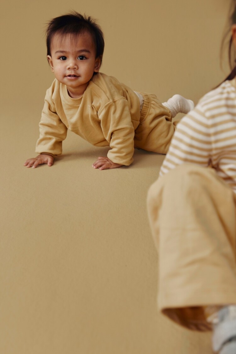 Gray Label Baby Dropped Shoulder Sweater - Cookie
