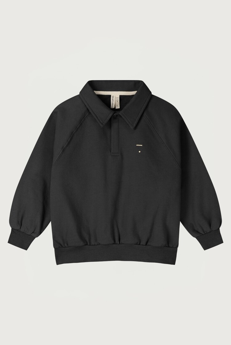 Gray Label Polo Sweater - Pirate Black