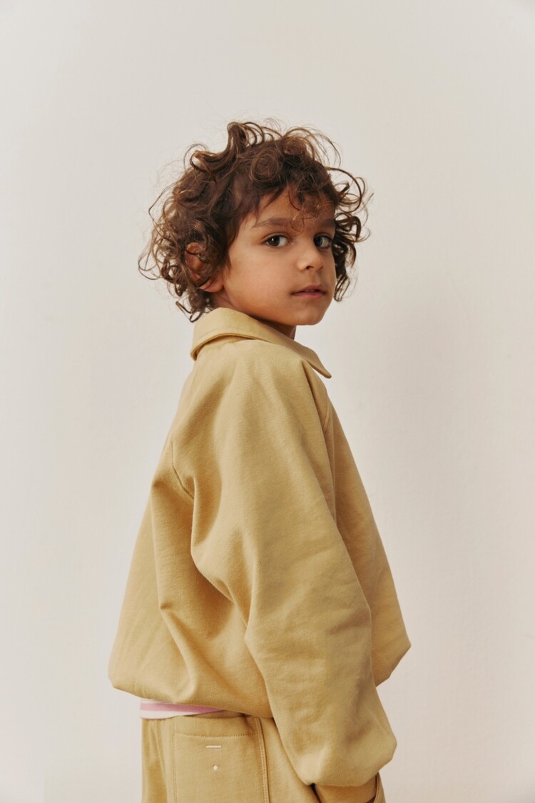 Gray Label Polo Sweater - Cookie