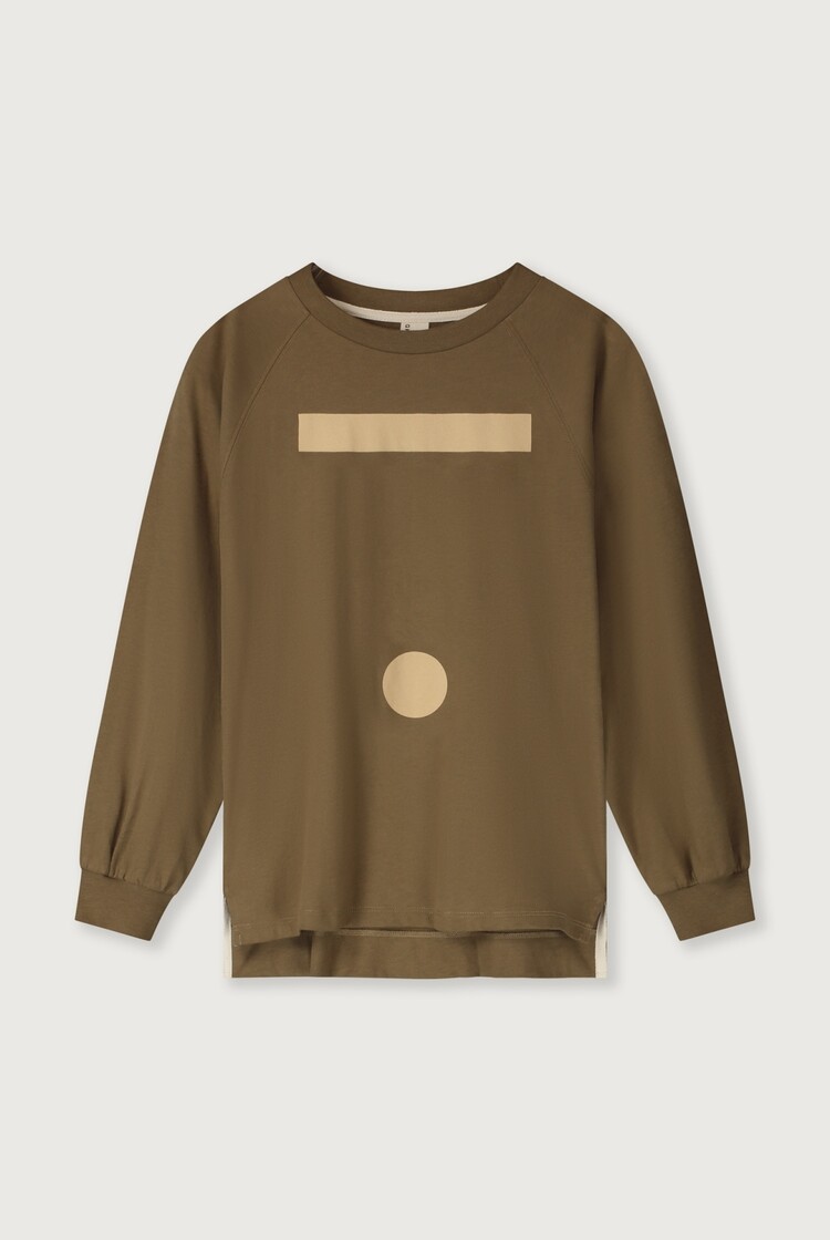 Gray Label Oversized L/S Tee - Woody/Cookie print