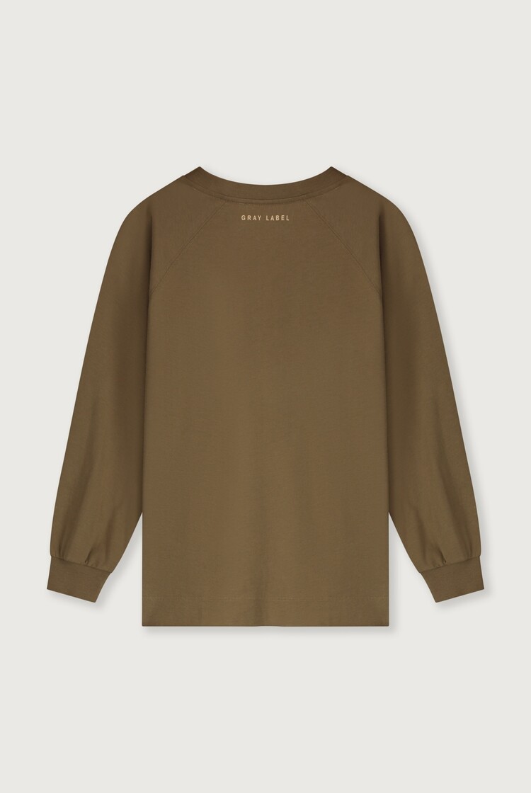 Gray Label Oversized L/S Tee - Woody/Cookie print