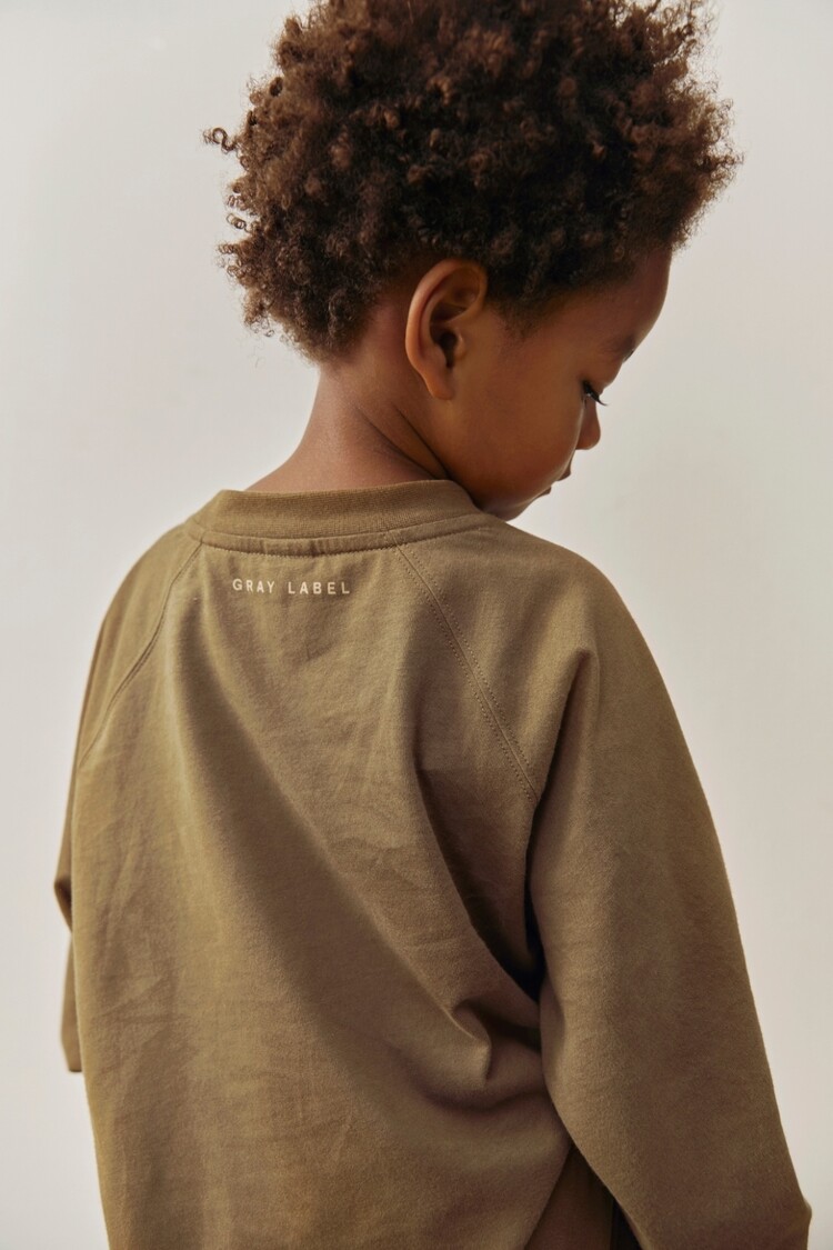 Gray Label Oversized L/S Tee - Woody/Cookie print