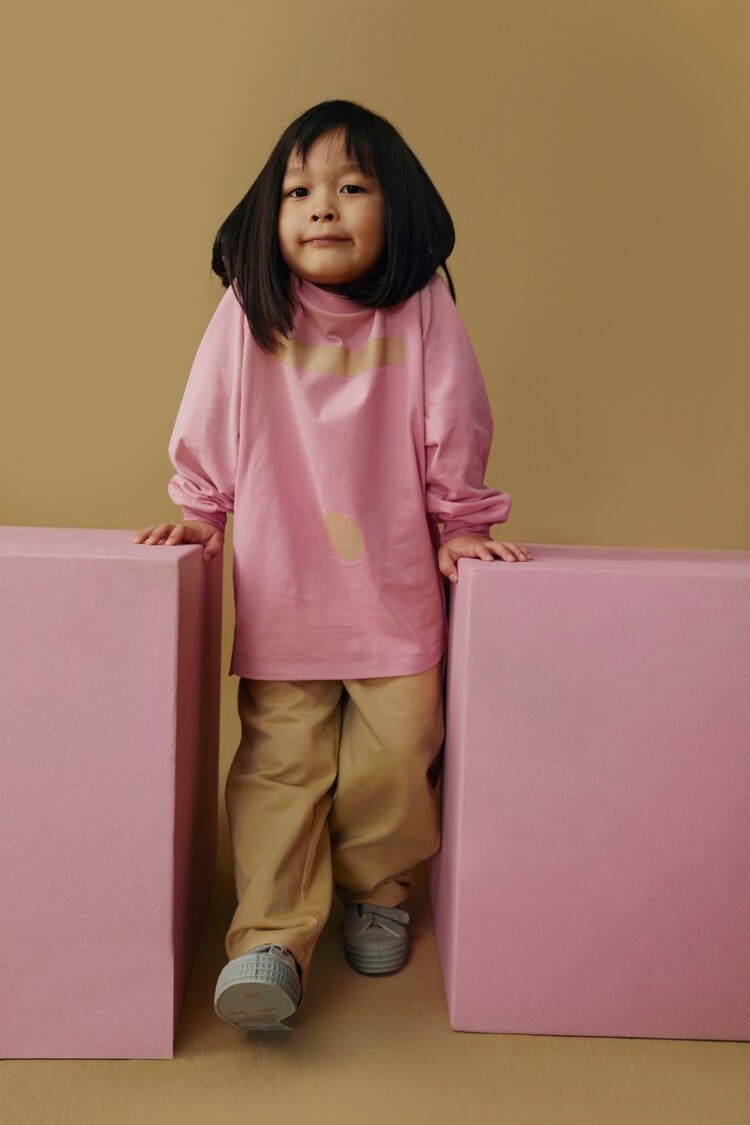 Gray Label Oversized L/S Tee - Bubblegum/Cookie print