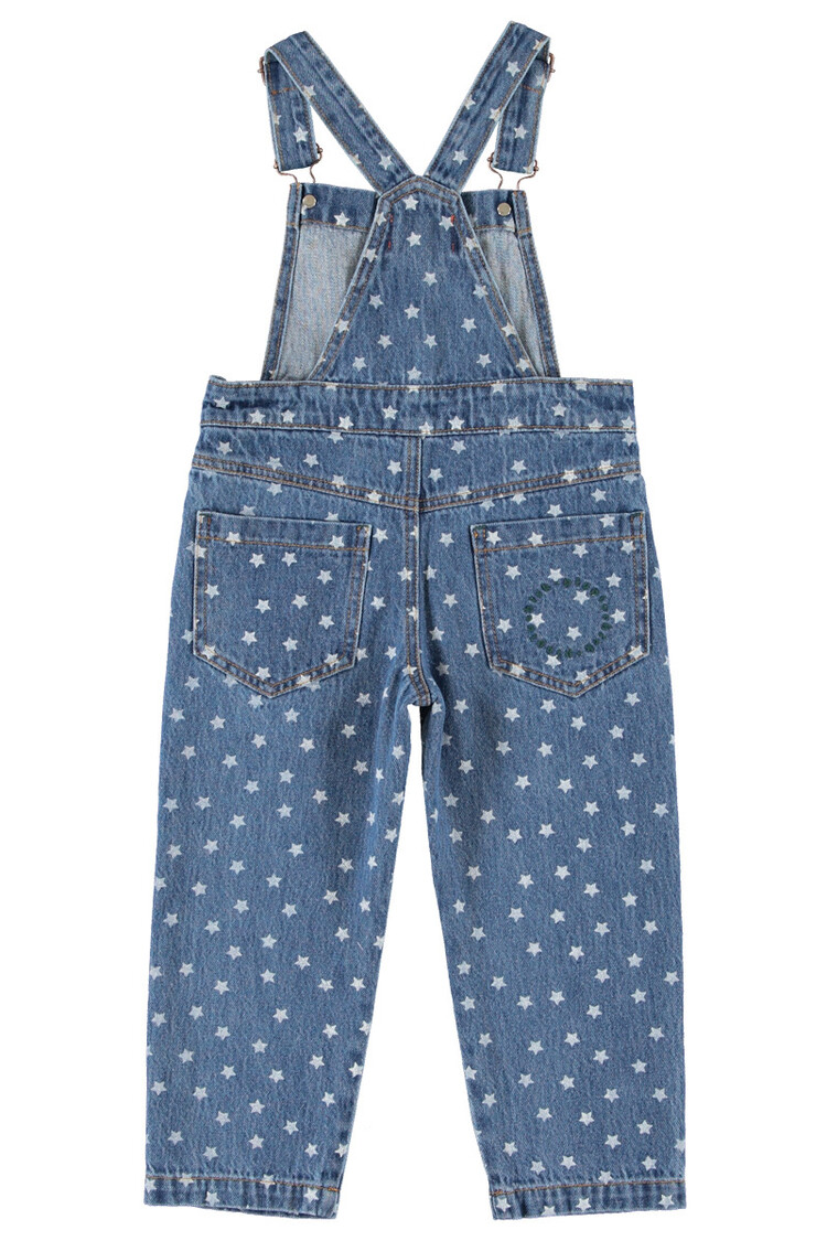 Piupiuchick dungarees | washed navy denim w/ stars