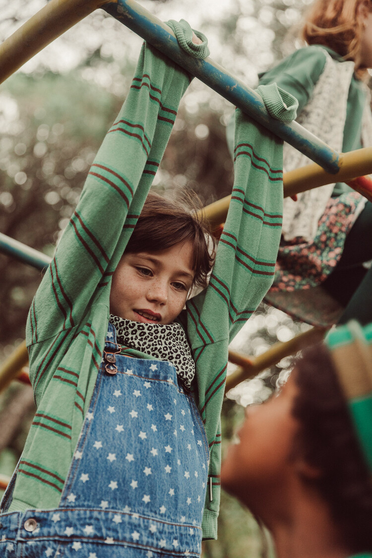 Piupiuchick dungarees | washed navy denim w/ stars