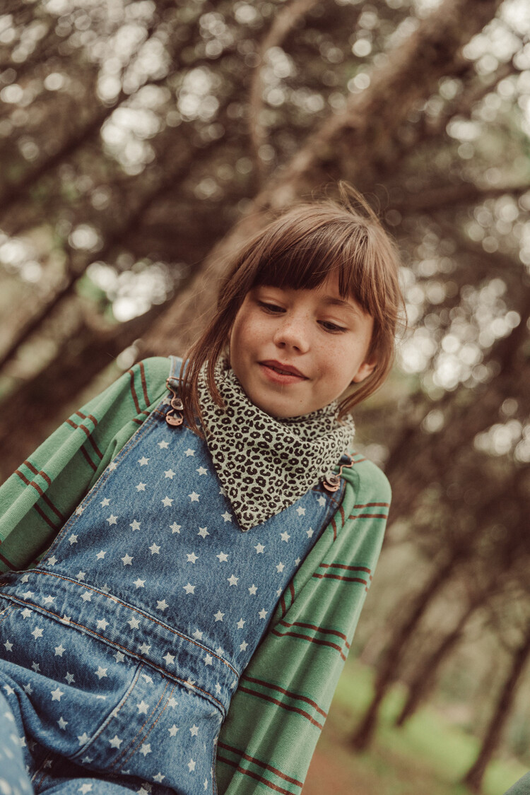 Piupiuchick dungarees | washed navy denim w/ stars