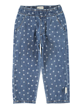 Piupiuchick trousers | washed navy denim w/ stars