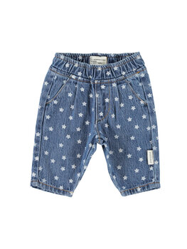 Piupiuchick trousers | washed navy denim w/ stars