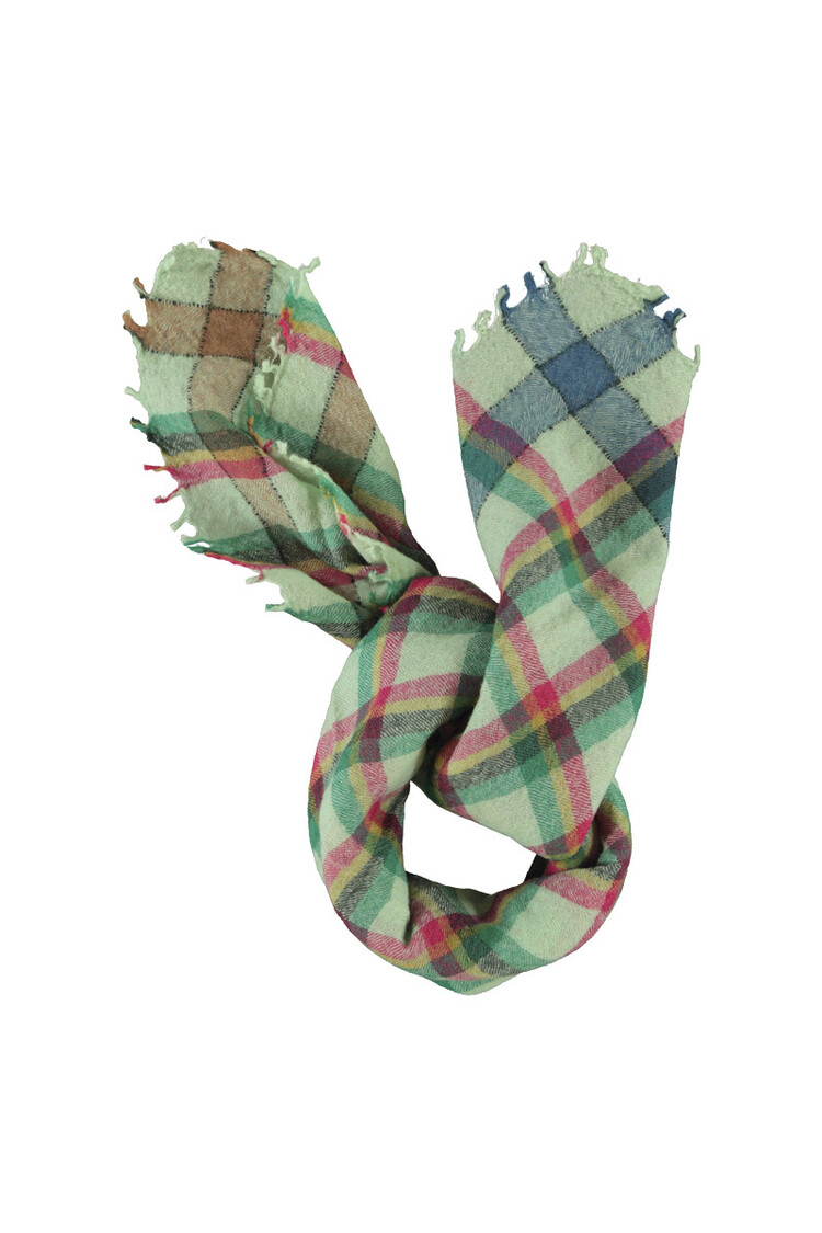 Piupiuchick Scarf | Light green checkered